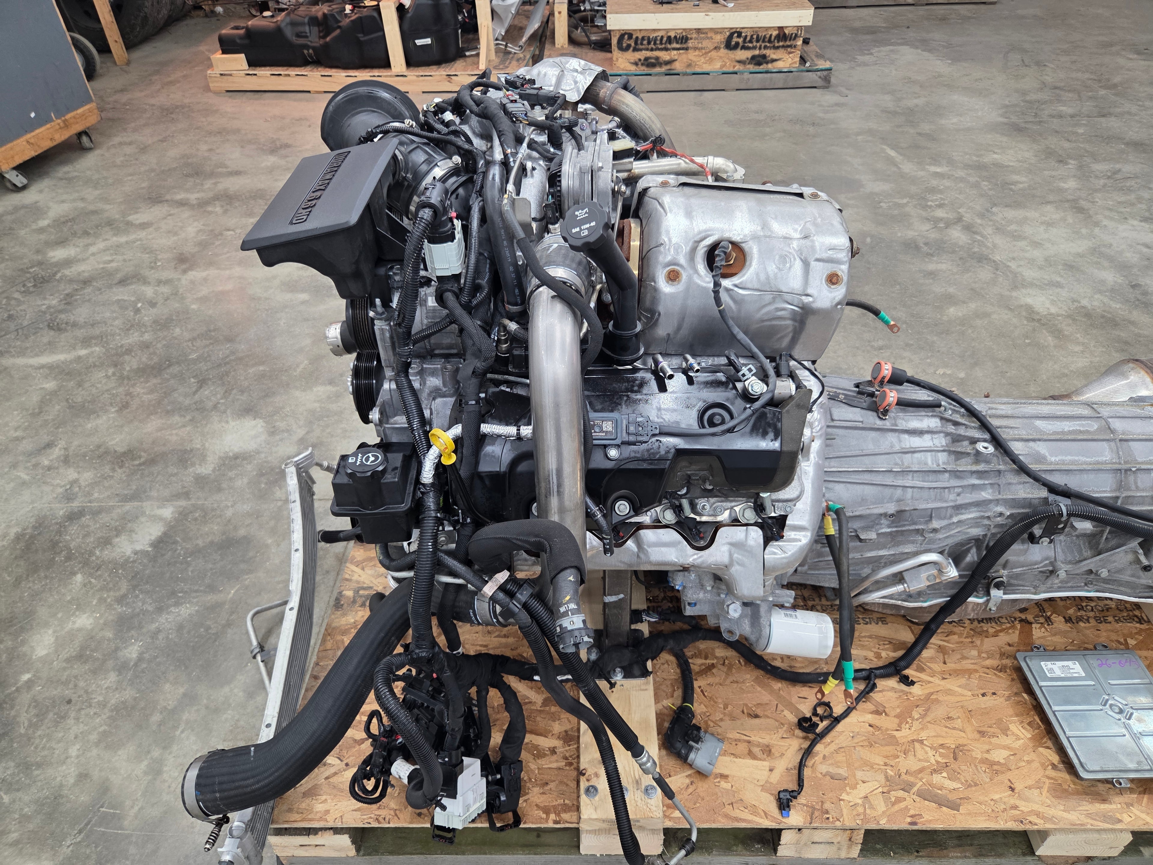 2024 Silverado 2500 6.6L DURAMAX Engine & 10 Speed Allison Automatic Transmission and Transfer Case 38K