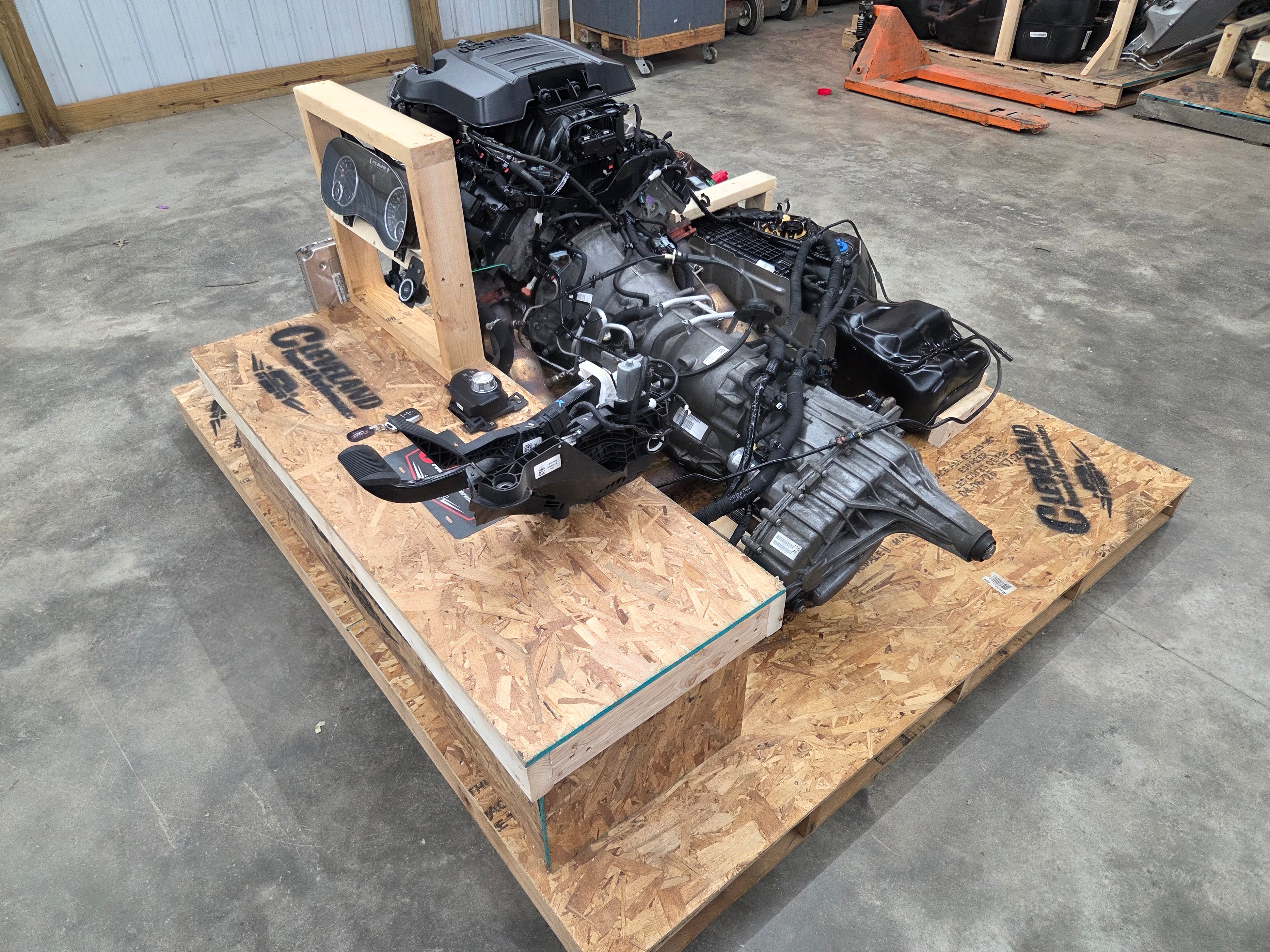 2021 Dodge Ram 1500 5.7L HEMI Engine 8 Speed Automatic Transmission 4×4 Turn Key Pallet 51K