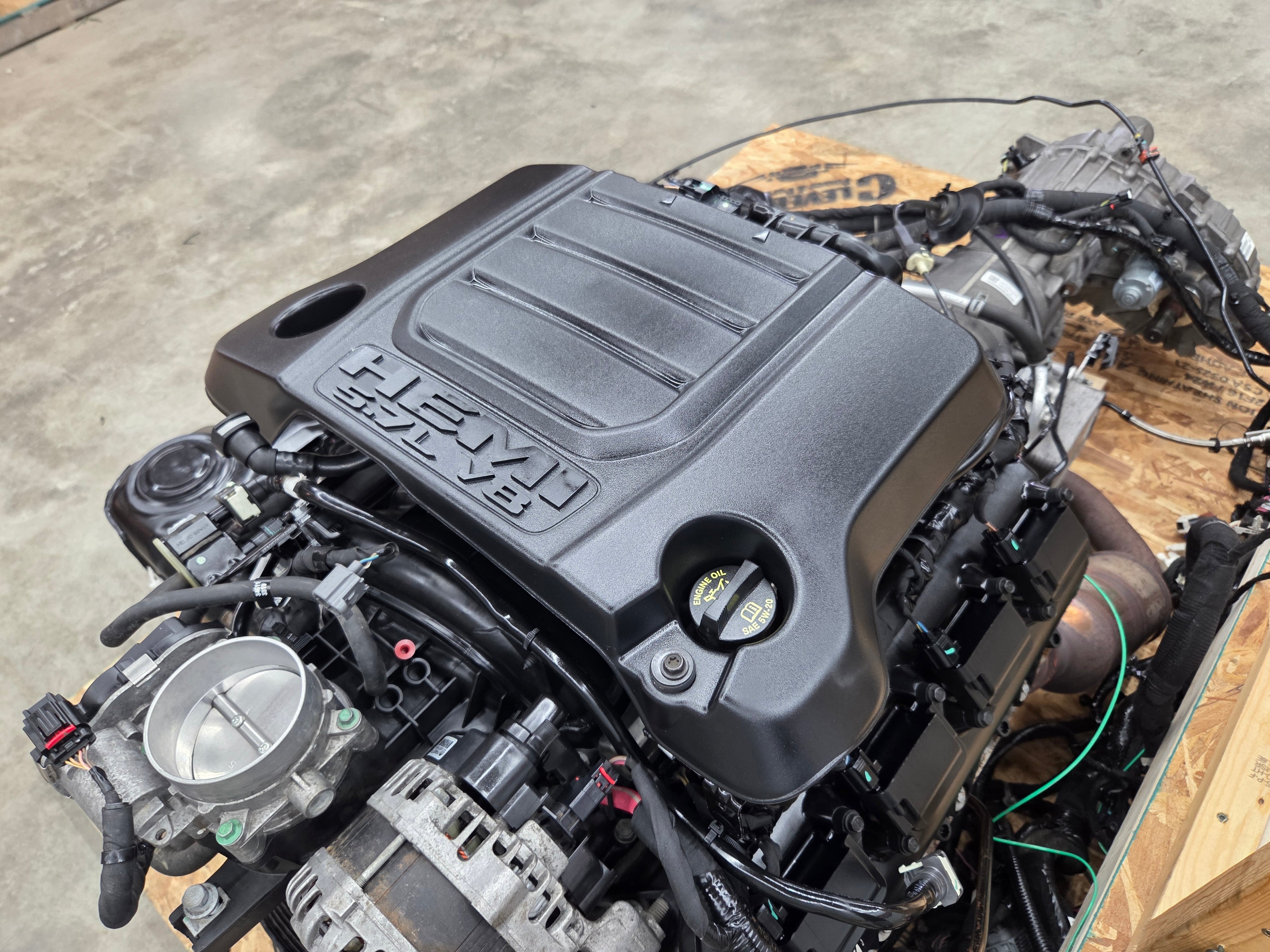 2021 Dodge Ram 1500 5.7L HEMI Engine 8 Speed Automatic Transmission 4×4 Turn Key Pallet 51K