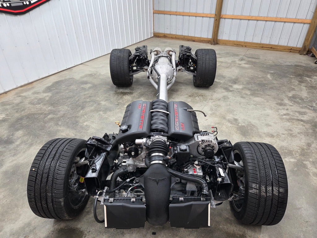 2007 C6 Corvette 6.0L LS2 Engine & 6 Speed Automatic Transmission Complete Rolling Chassis 45K