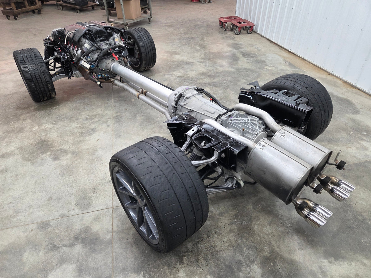 2007 C6 Corvette 6.0L LS2 Engine & 6 Speed Automatic Transmission Complete Rolling Chassis 45K