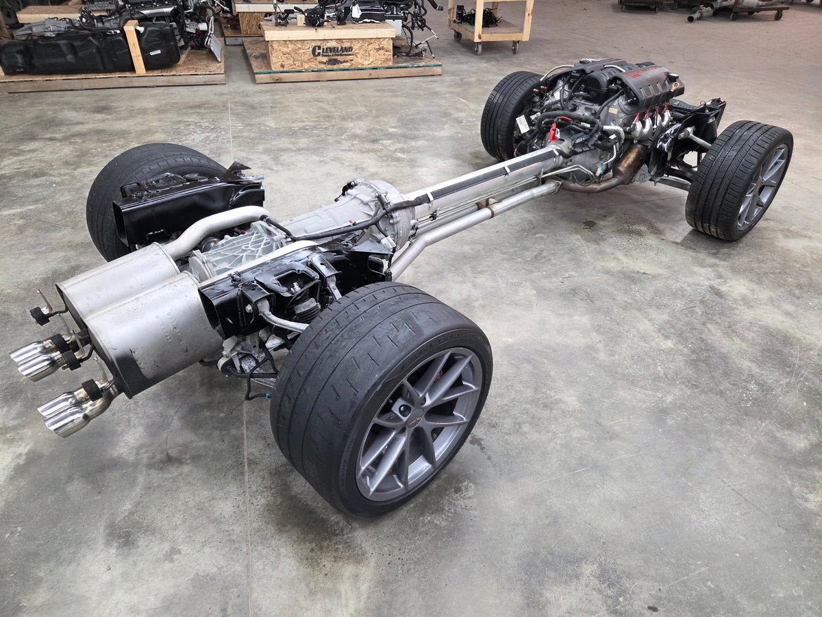 2007 C6 Corvette 6.0L LS2 Engine & 6 Speed Automatic Transmission Complete Rolling Chassis 45K