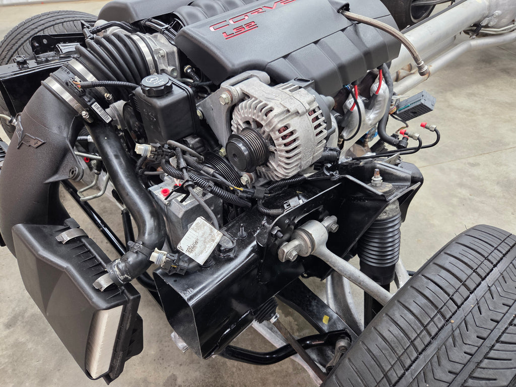 2007 C6 Corvette 6.0L LS2 Engine & 6 Speed Automatic Transmission Complete Rolling Chassis 45K