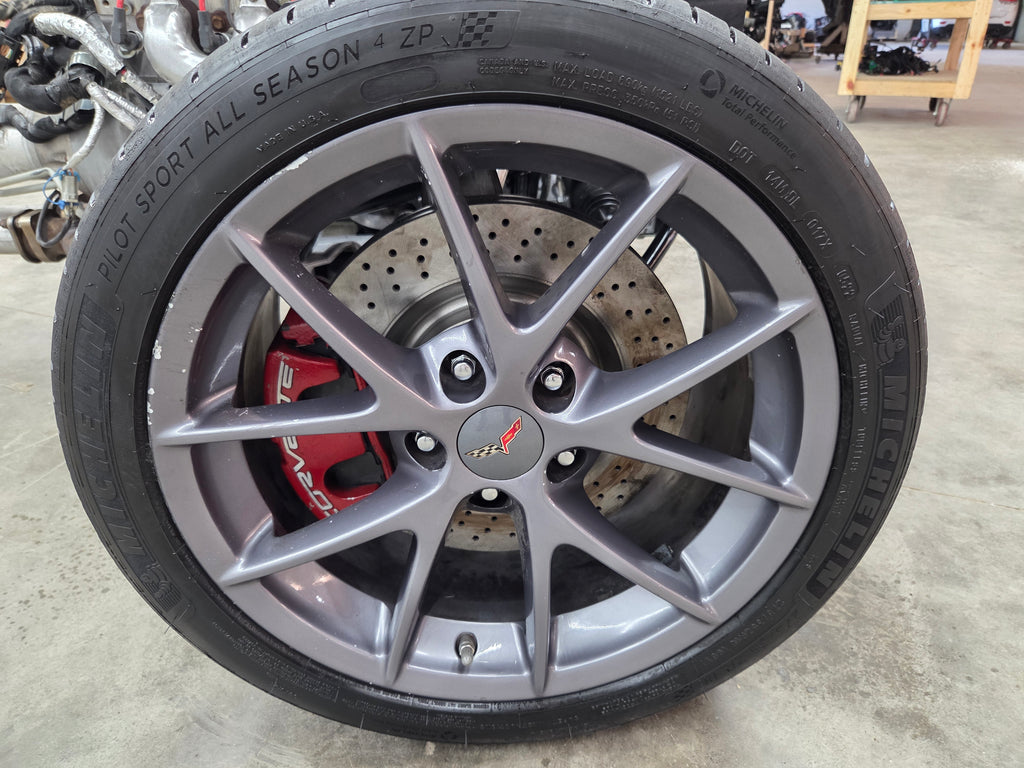 2007 C6 Corvette 6.0L LS2 Engine & 6 Speed Automatic Transmission Complete Rolling Chassis 45K