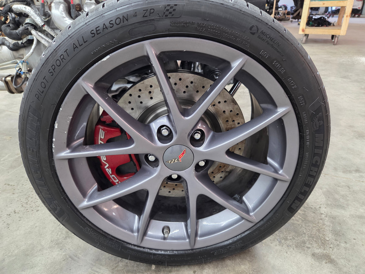 2007 C6 Corvette 6.0L LS2 Engine & 6 Speed Automatic Transmission Complete Rolling Chassis 45K