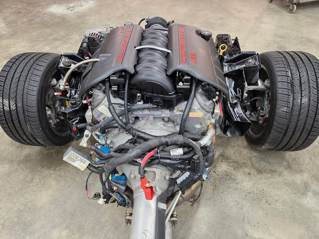 2007 C6 Corvette 6.0L LS2 Engine & 6 Speed Automatic Transmission Complete Rolling Chassis 45K
