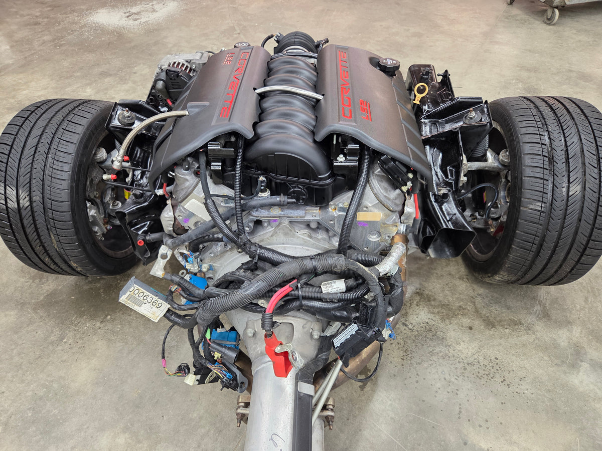 2007 C6 Corvette 6.0L LS2 Engine & 6 Speed Automatic Transmission Complete Rolling Chassis 45K