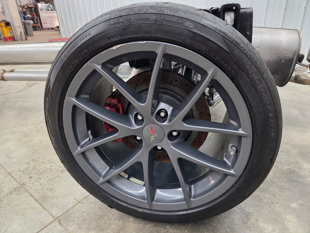 2007 C6 Corvette 6.0L LS2 Engine & 6 Speed Automatic Transmission Complete Rolling Chassis 45K